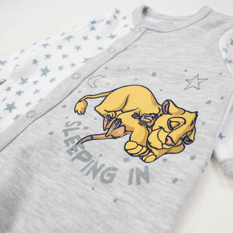 Picture of A094 BOYS THE LION KING THERMAL FLEECY ALL IN ONE ROMPER